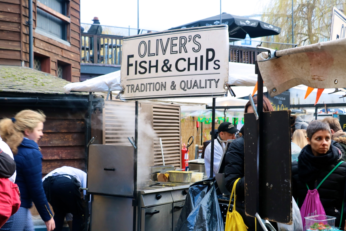 fish and chips stand    